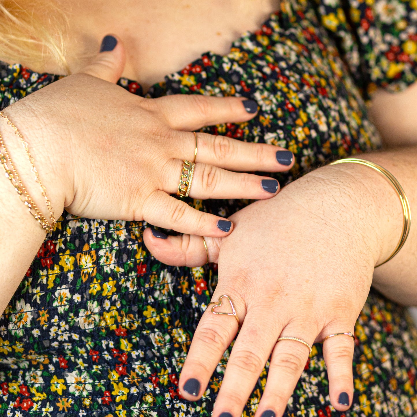 Tiny Round Diamond Ring
