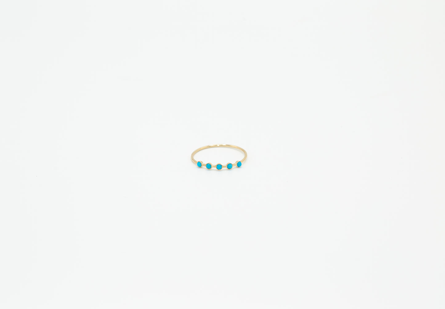 5 Stone Turquoise Ring