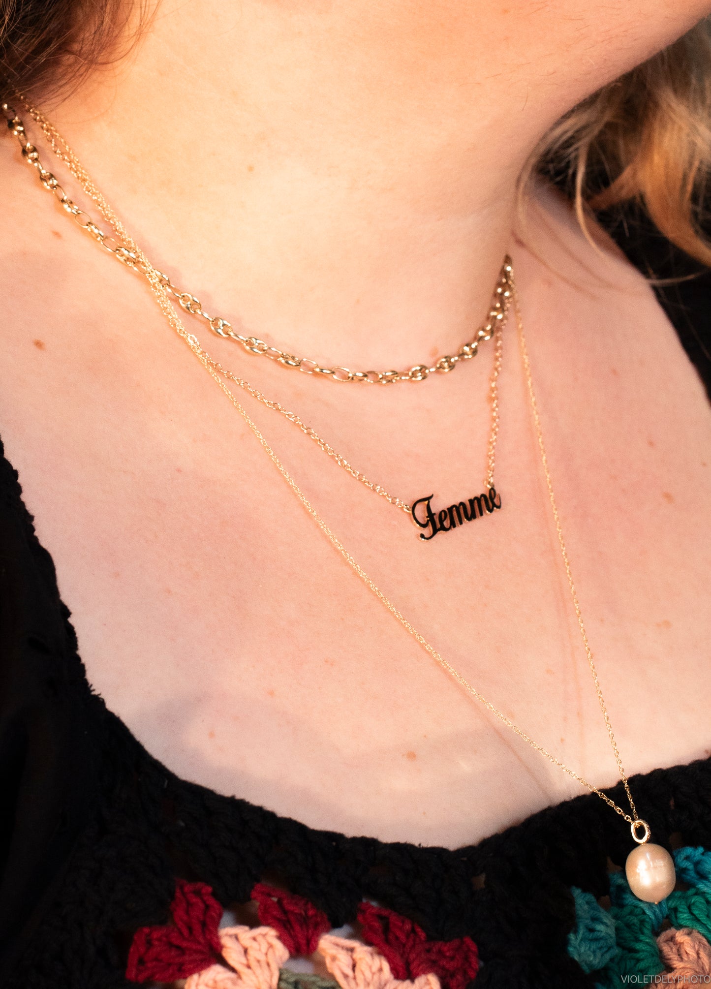 It Me Custom Name Plate Necklace - Cable