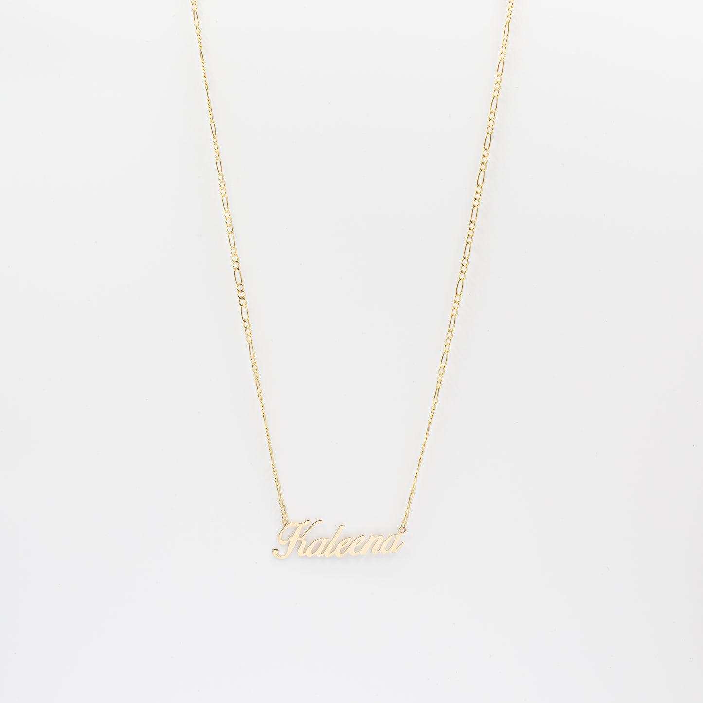 It Me Custom Name Plate Necklace - Figaro