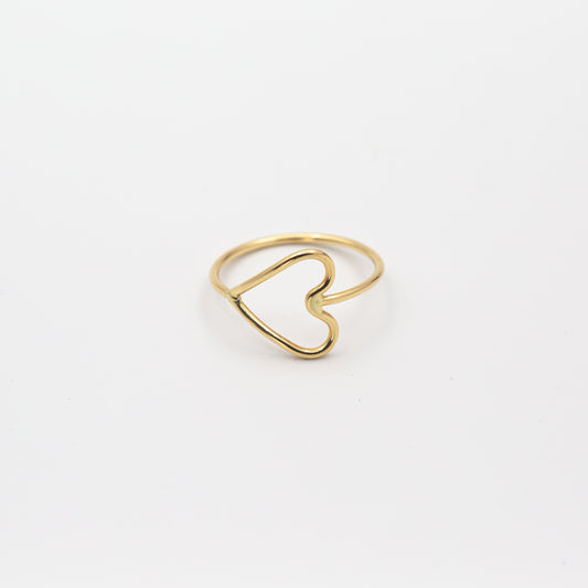 Sweet Sideways Heart Ring