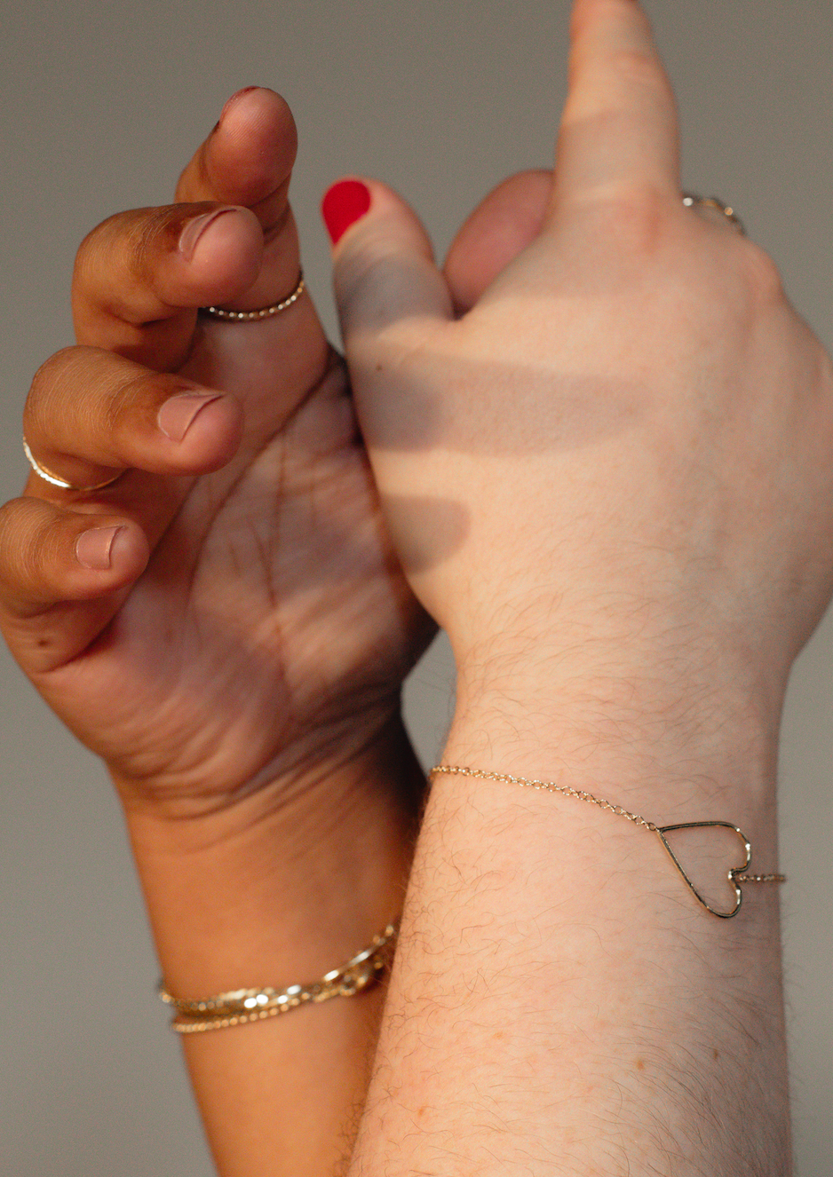 Sweet Sideways Heart Bracelet