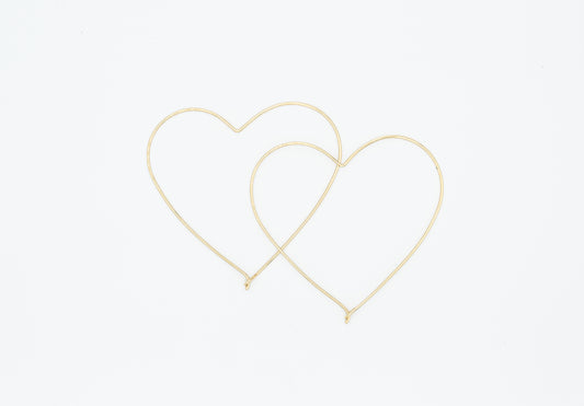 XXL Heart Hoops